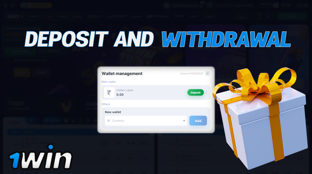 All about the methods of deposit and withdrawal of funds in the game Aviator from 1win in India.